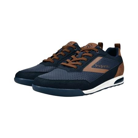 Bugatti Trevor Trainers - Navy/Brown - 41