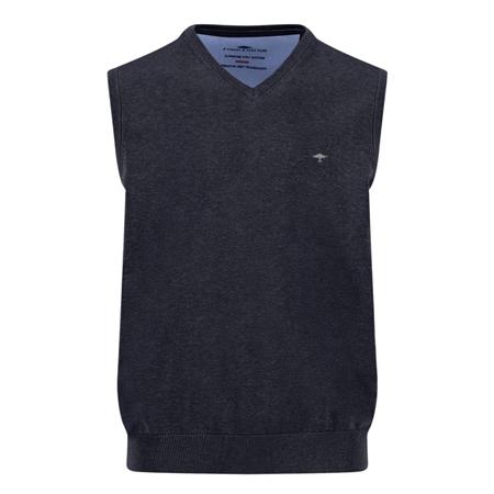 Fynch Hatton Slipover Superfine Sweater - Dk Navy - L