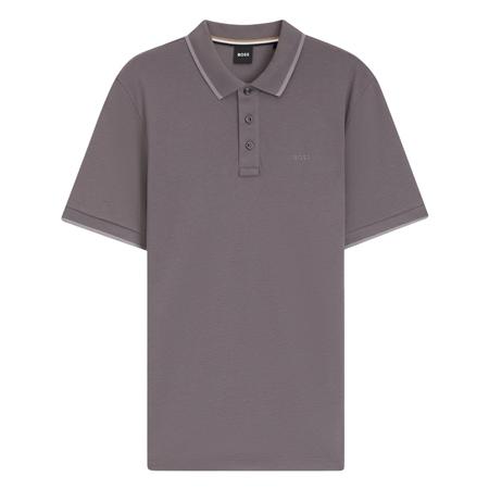 Boss Parlay Contrast Tipped Polo Shirt - Purple - XL