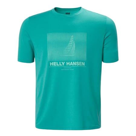 Helly Hansen Hp Race Sailing Graphic T-Shirt - Green - XL