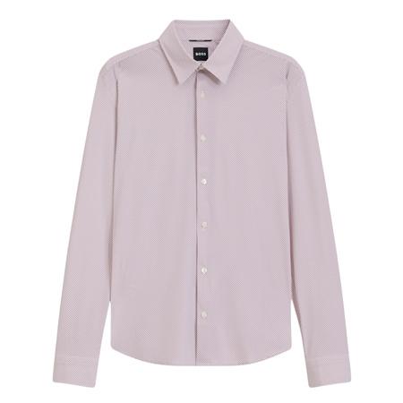 Boss Printed Liam Stetch Jersey Shirt - Pink - 2XL