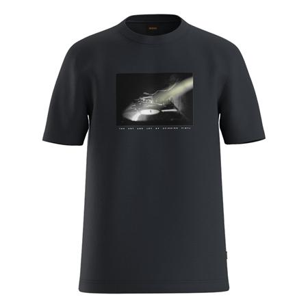 Boss Te_Dj Print T-shirt - Black - S
