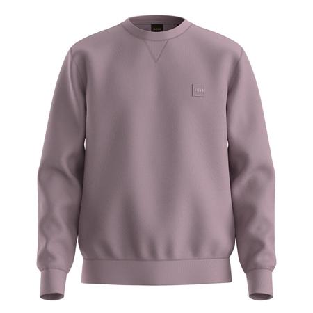 Boss Westart Cotton Terry Sweatshirt - Purple - M