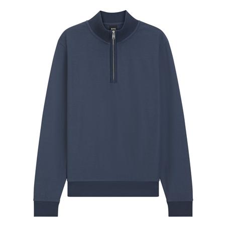 Boss H-Sidney Half Zip Sweater - Blue - S