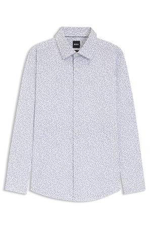 Boss H-Hank-K Slim Fit Printed Shirt - Blue - M
