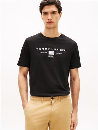 Tommy Hilfiger Brand Love Mono Logo T-shirt - Black - S
