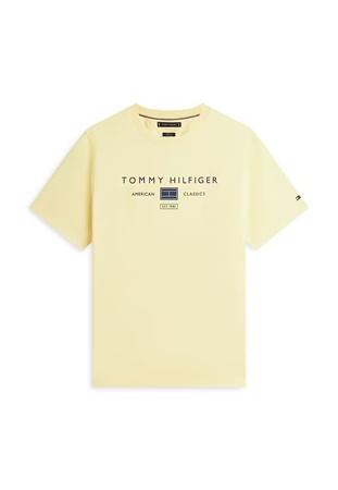 Tommy Hilfiger Brand Love Mono Logo T-shirt - Lemon Green - M