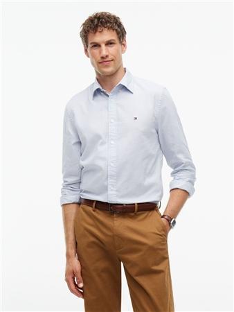 Tommy Hilfiger Dobby Structure Regular Fit Shirt - Blue - 2XL