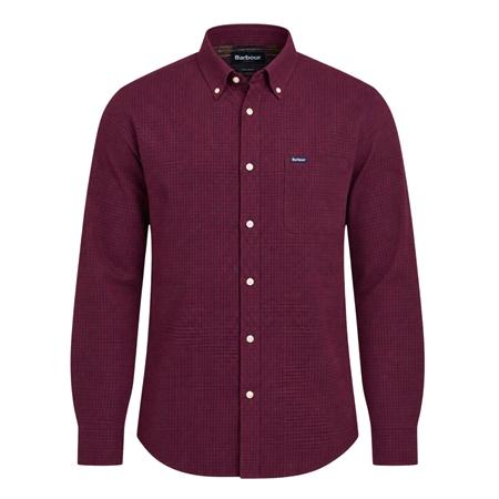 Barbour Harbourwall Tailored Gingham Shirt - Red - L