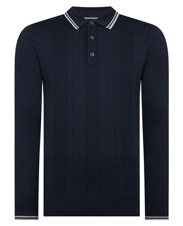 Remus Uomo Remus L/S Polo - Navy - M
