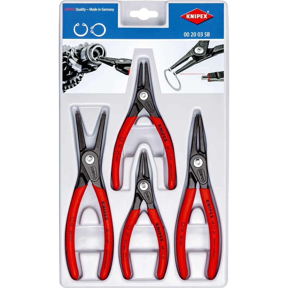 Knipex 4 Piece Precision Circlip Pliers Set