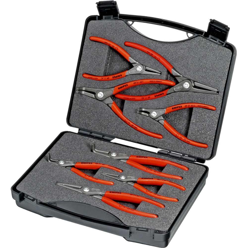 Knipex 8 Piece SRZ Precision Circlip Pliers Set in Case