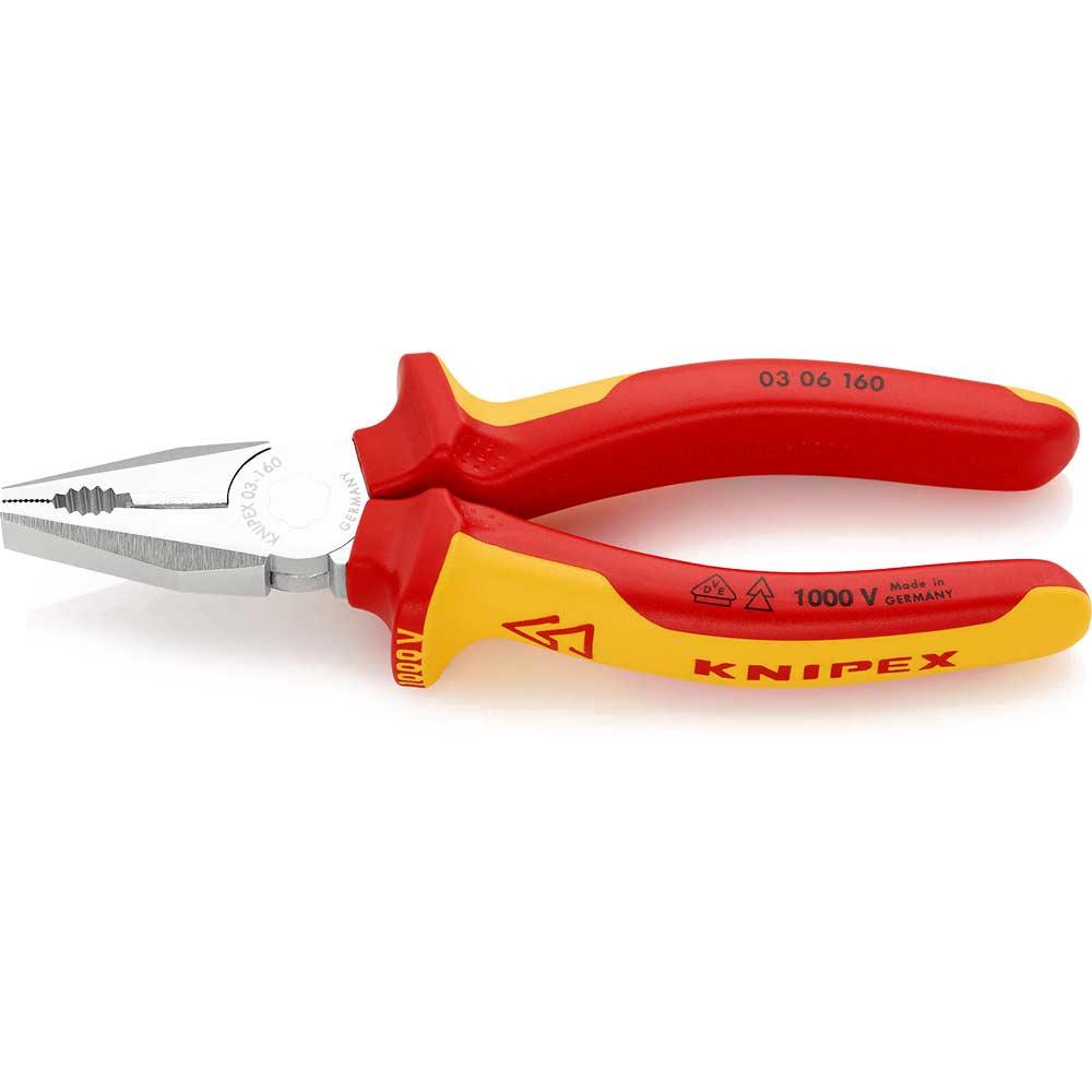 Knipex 03 06 VDE Insulated Combination Pliers 160mm