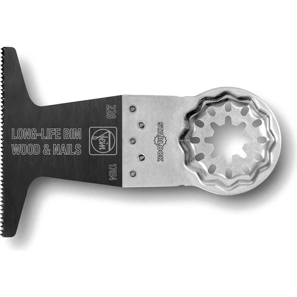 Fein E-Cut BIM Long Life Starlock Oscillating Multi Tool Saw Blade for Wood and Nails 65mm Pack of 1