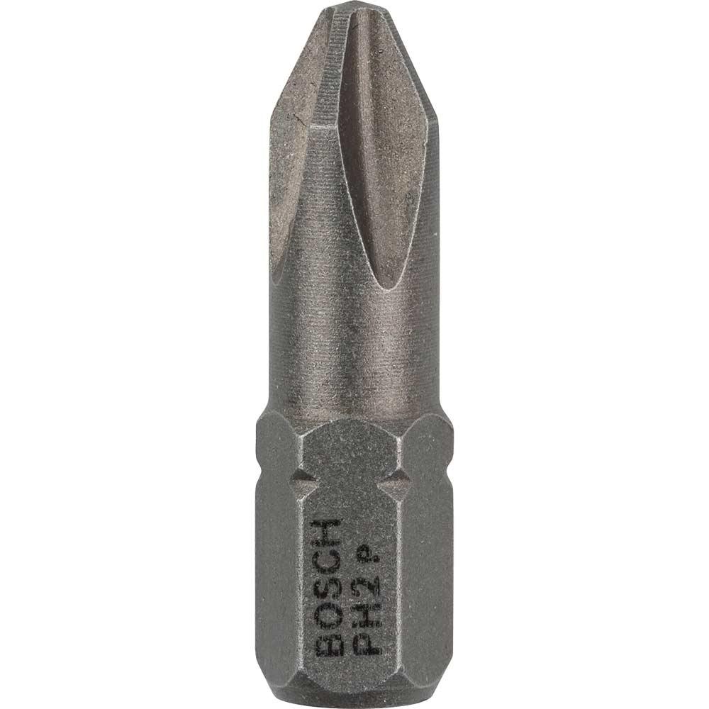 Bosch Extra Hard Phillips Screwdriver Bits PH2 25mm Pack of 25