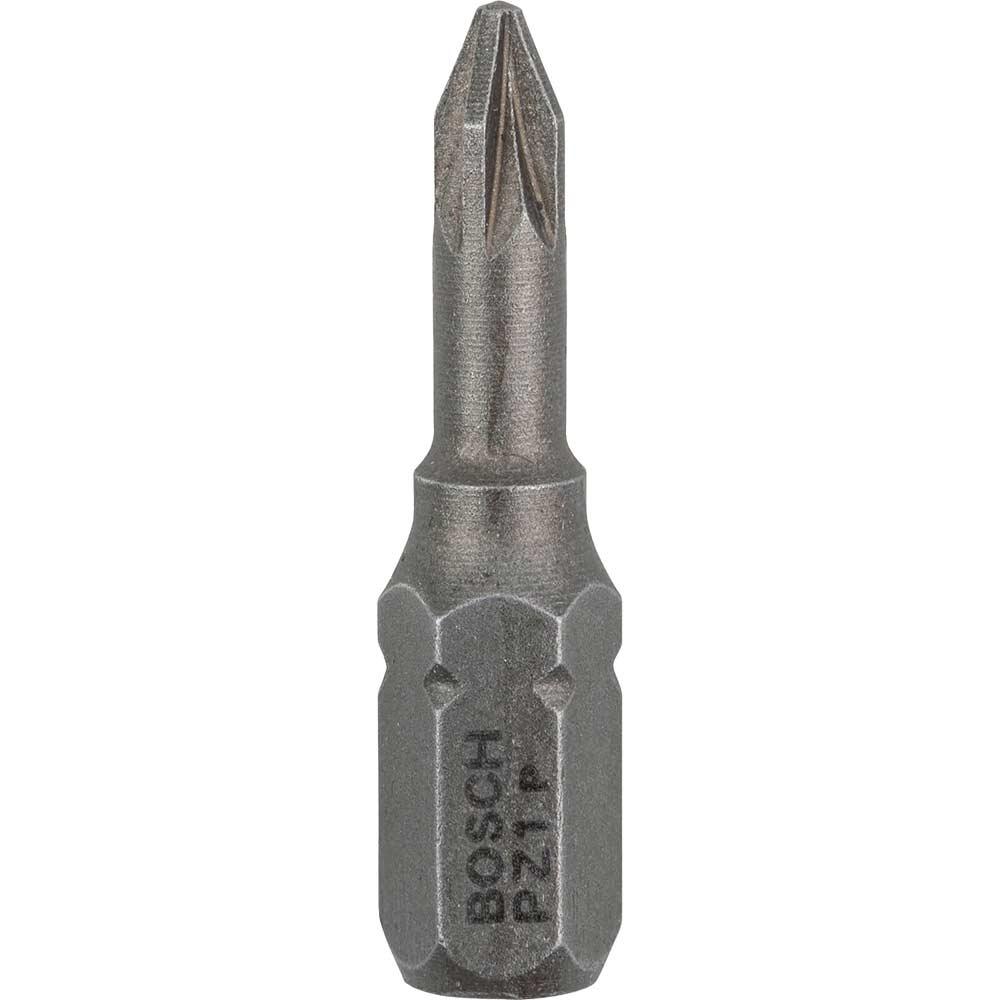 Bosch Extra Hard Pozi Screwdriver Bits PZ1 25mm Pack of 3