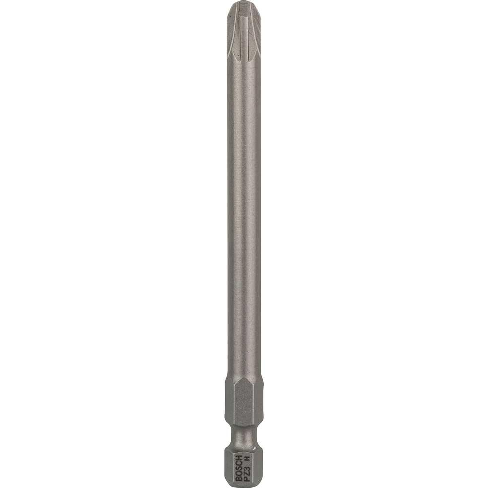 Bosch Extra Hard Pozi Screwdriver Bits PZ3 89mm Pack of 3