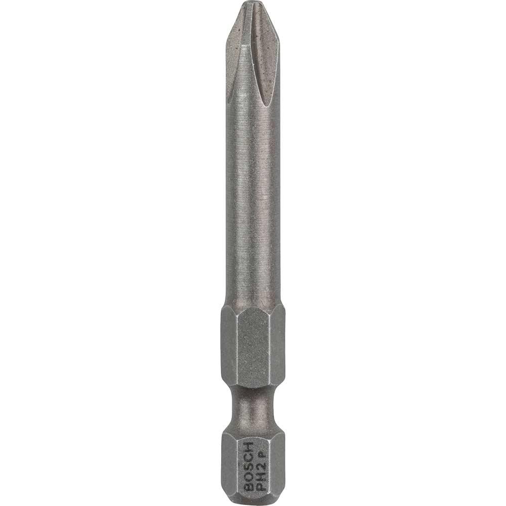 Bosch Extra Hard Phillips Screwdriver Bits PH2 50mm Pack of 25