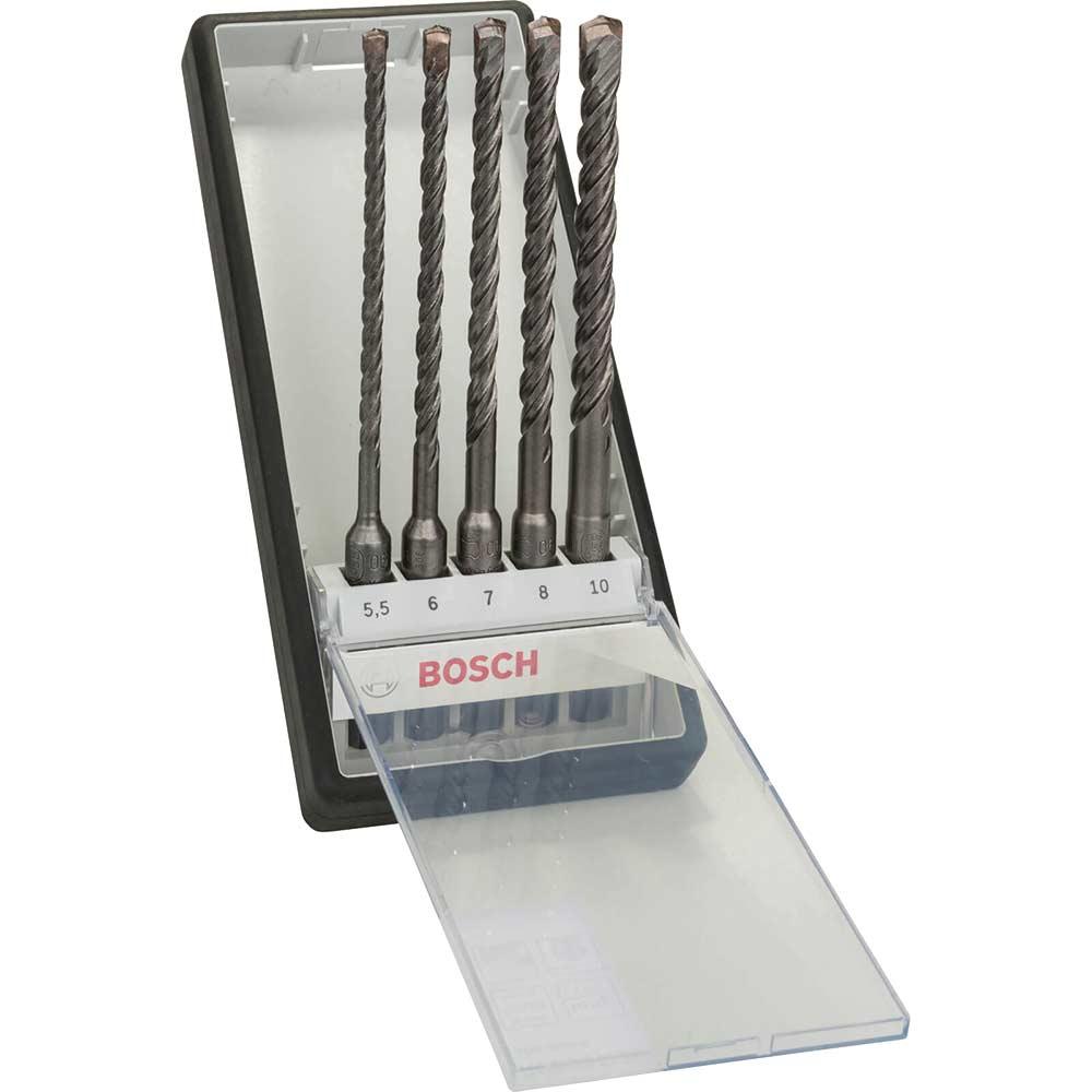 Bosch 5 Piece SDS Plus Masonry and Concerete Drill Bit Set