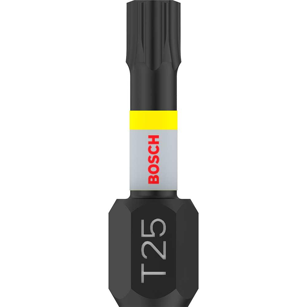 Bosch PRO Impact Control Torsion Torx Screwdriver Bits T25 25mm Pack of 2