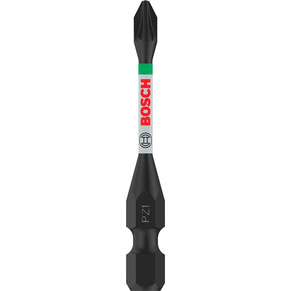 Bosch PRO Impact Control Torsion Pozidriv Screwdriver Bits PZ1 55mm Pack of 2