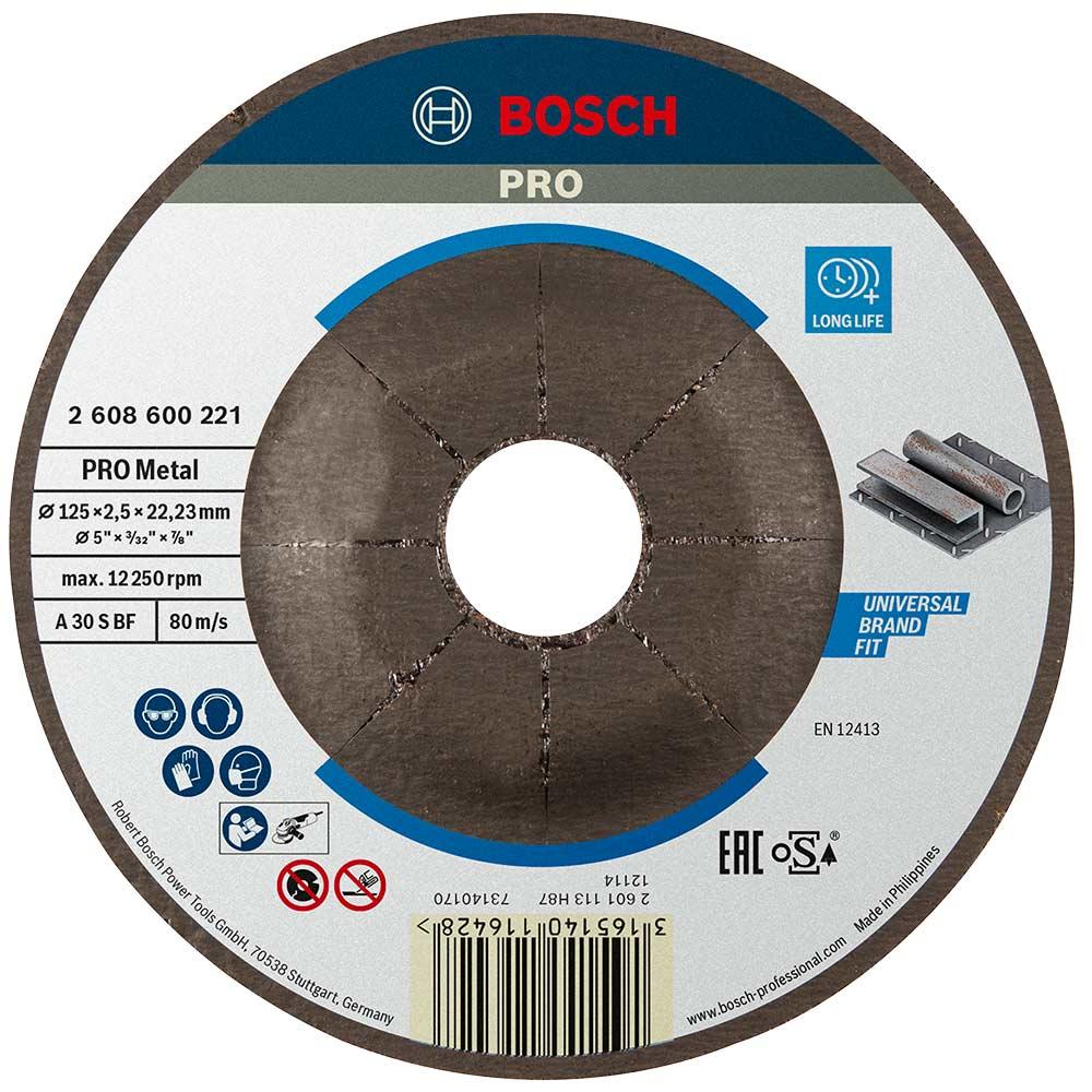 Bosch PRO A30S BF Depressed Centre Metal Cutting Disc 125mm