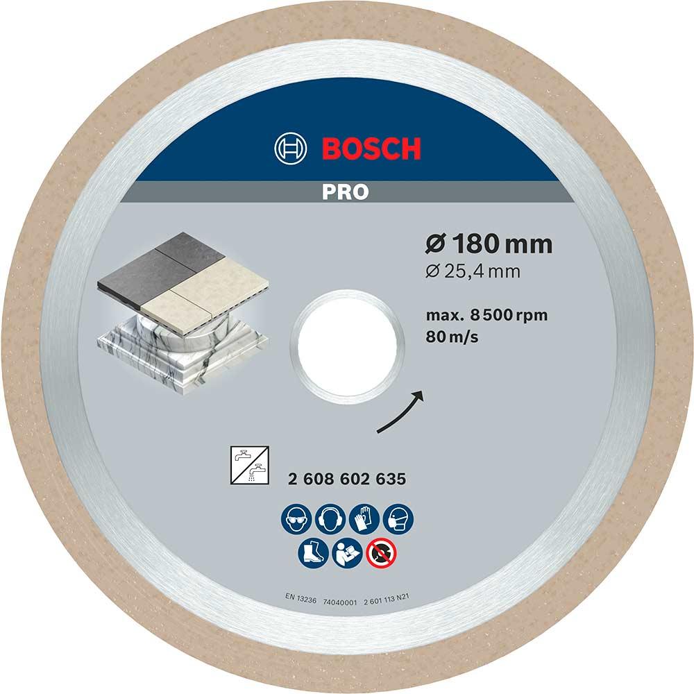 Bosch PRO Ceramic & Porcelain Diamond Cutting Disc 180mm