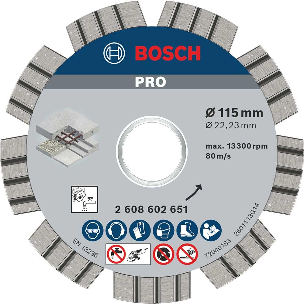 Bosch PRO Concrete Diamond Cutting Disc 115mm