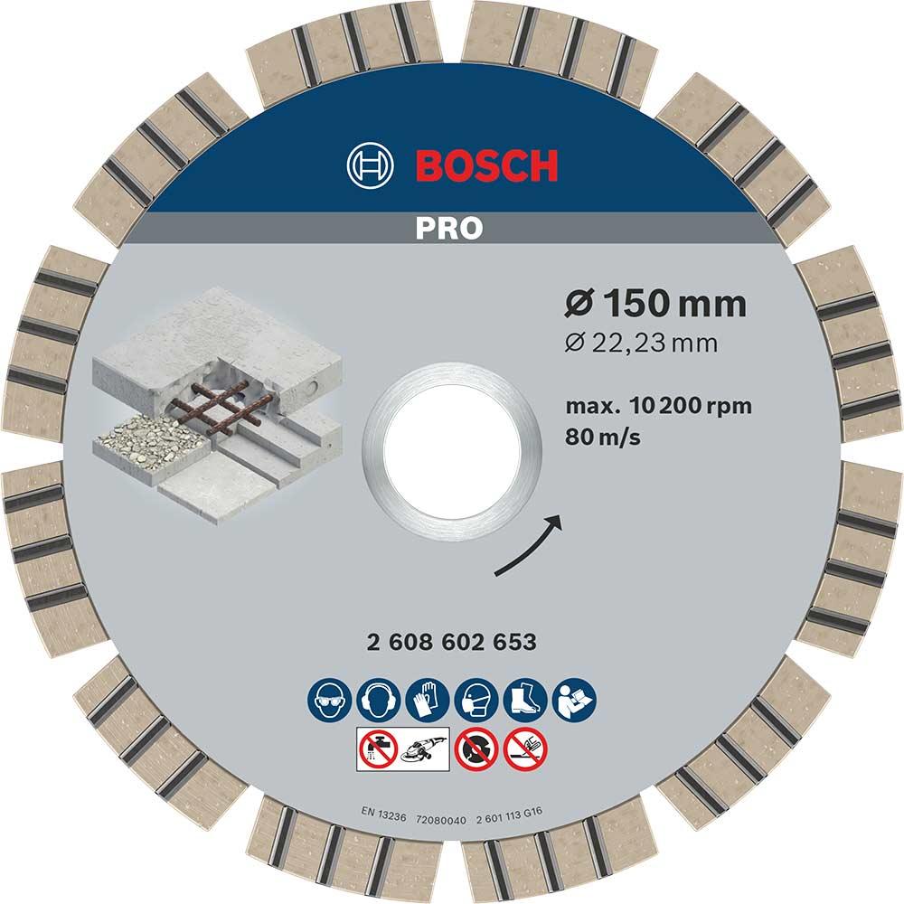 Bosch PRO Concrete Diamond Cutting Disc 150mm
