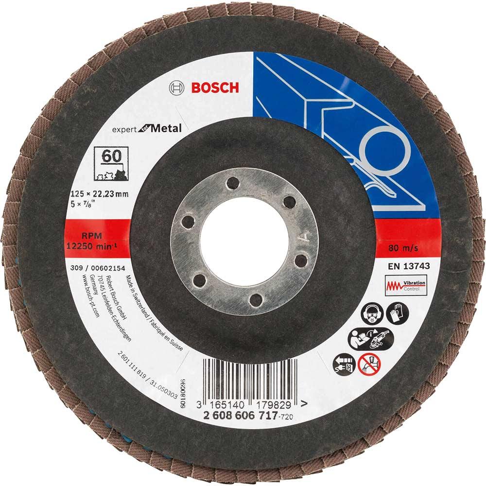 Bosch EXPERT X551 for Metal Angled Flap Disc 125mm 60g Pack of 1