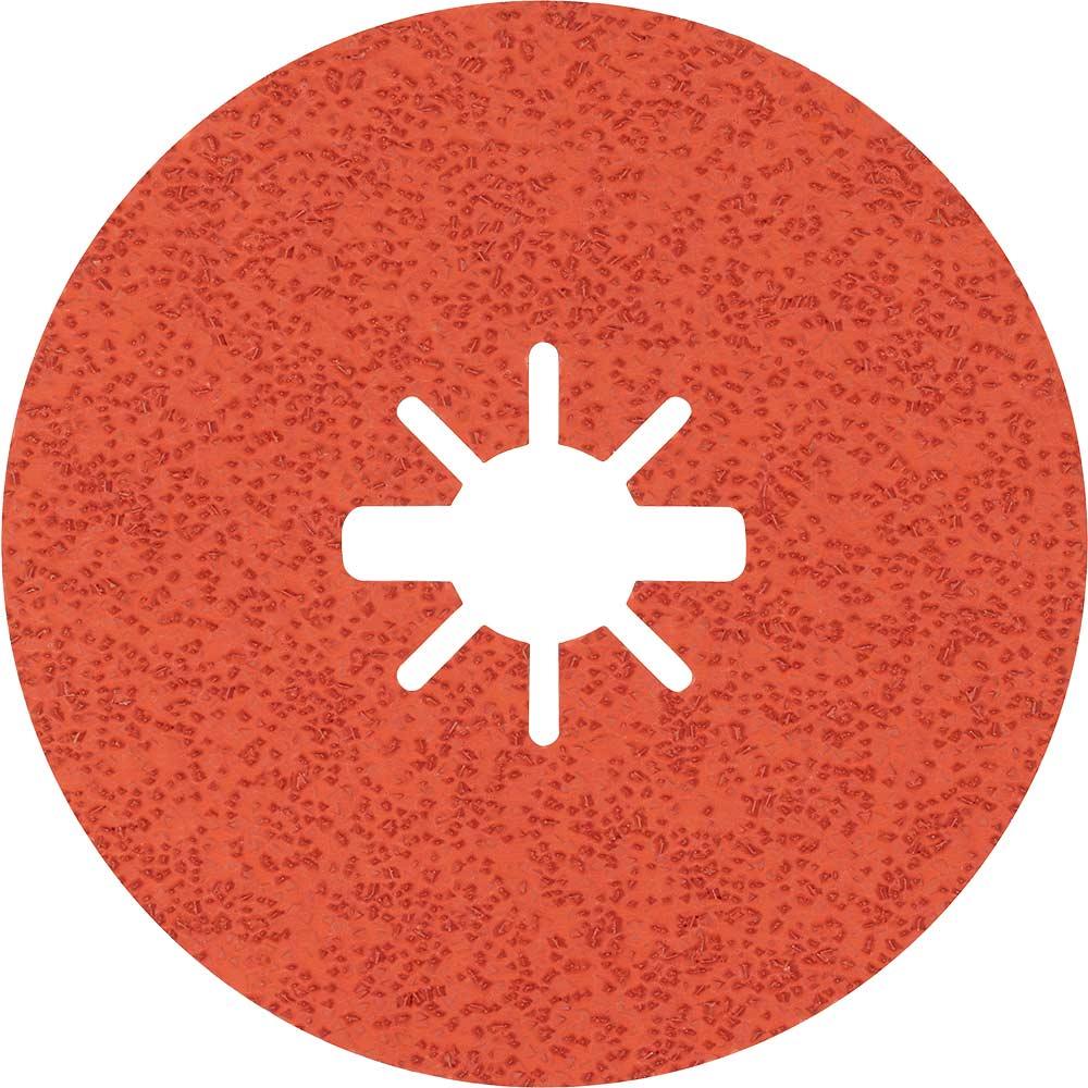 Bosch EXPERT R782 Prisma Ceramic X LOCK Fibre Disc 115mm 115mm 36g Pack of 5