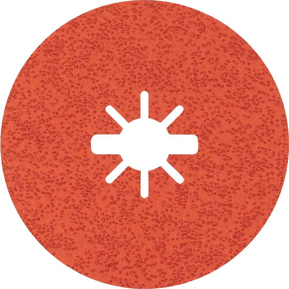 Bosch EXPERT R782 Prisma Ceramic X LOCK Fibre Disc 125mm 125mm 36g Pack of 25