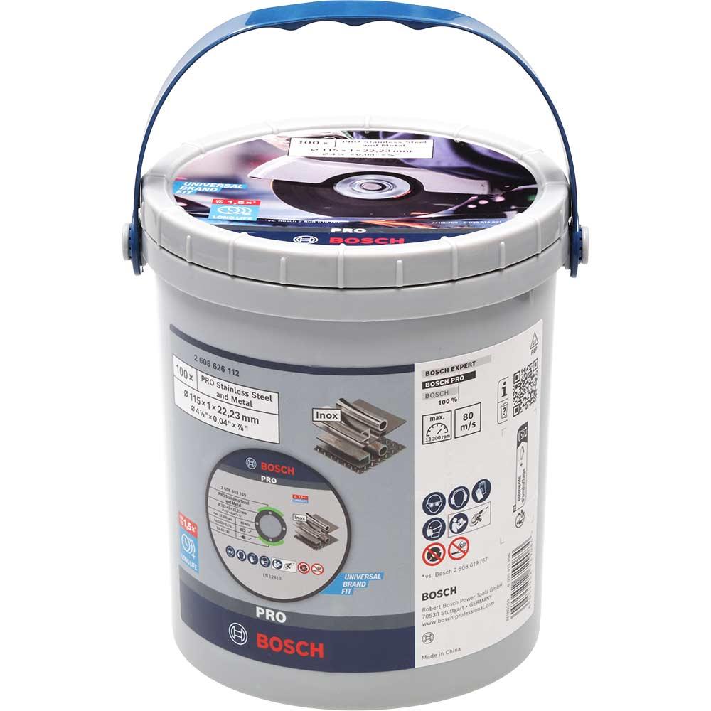 Bosch PRO Thin INOX Stainless Steel Cutting Disc Bulk Pack 125mm Pack of 100