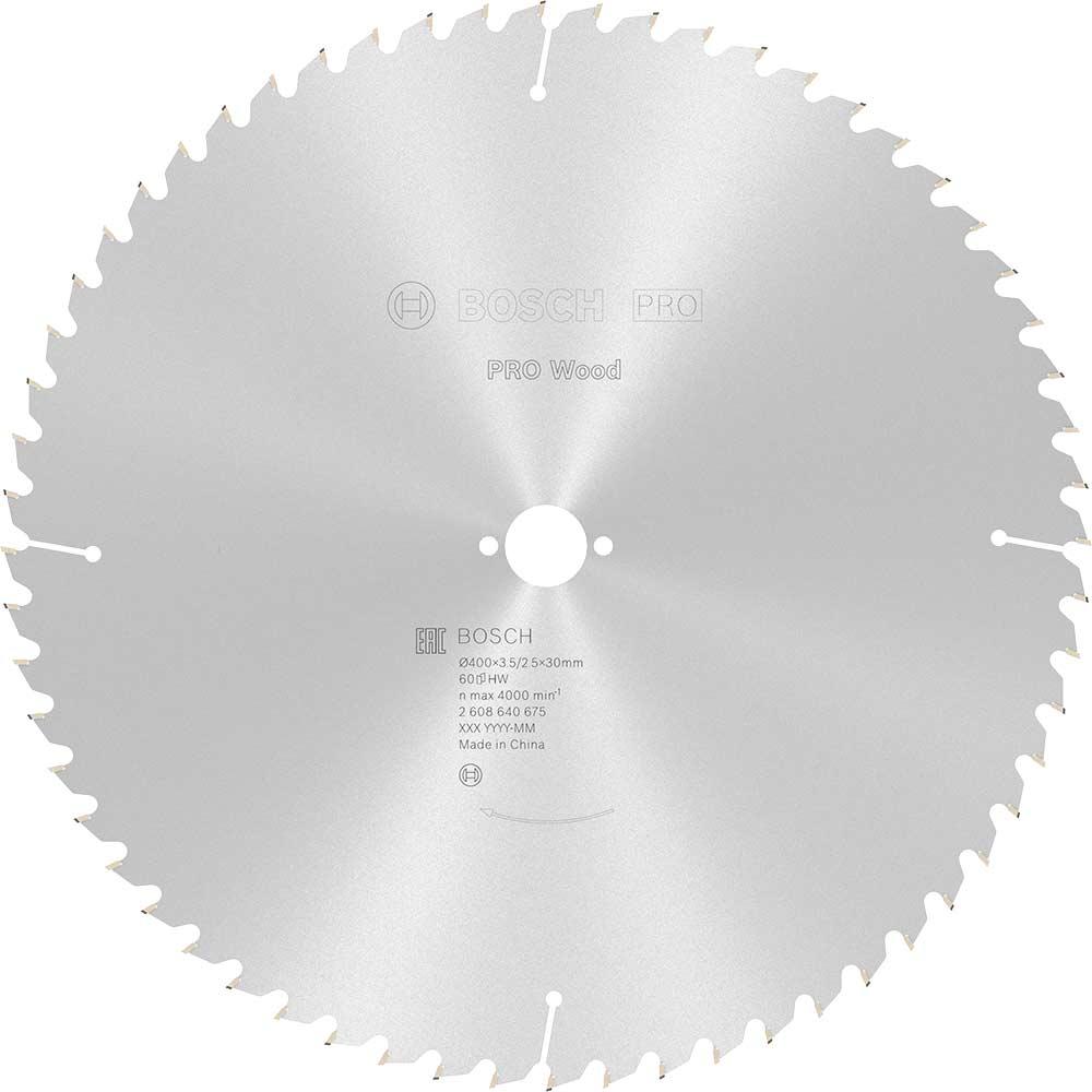 Bosch PRO Optiline Wood Cutting Table Saw Blade 400mm 60T 30mm