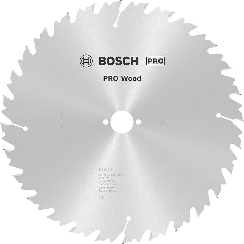 Bosch PRO Speedline Wood Cutting Table Saw Blade 315mm 28T 30mm