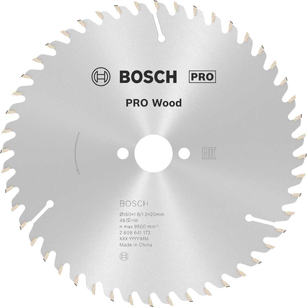 Bosch PRO Optiline Wood Cutting Saw Blade 160mm 48T 20mm