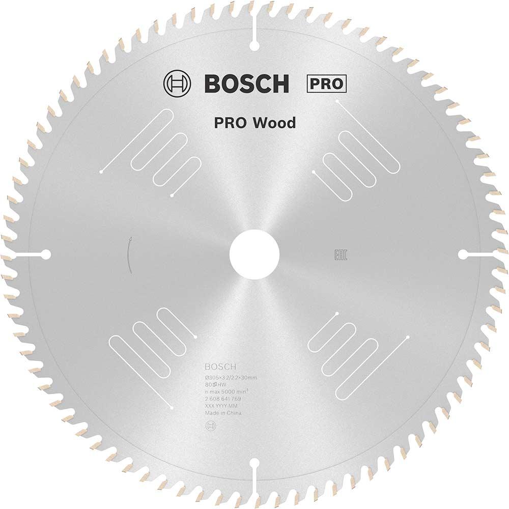 Bosch PRO Wood Cutting Mitre Saw Blade 305mm 80T 30mm