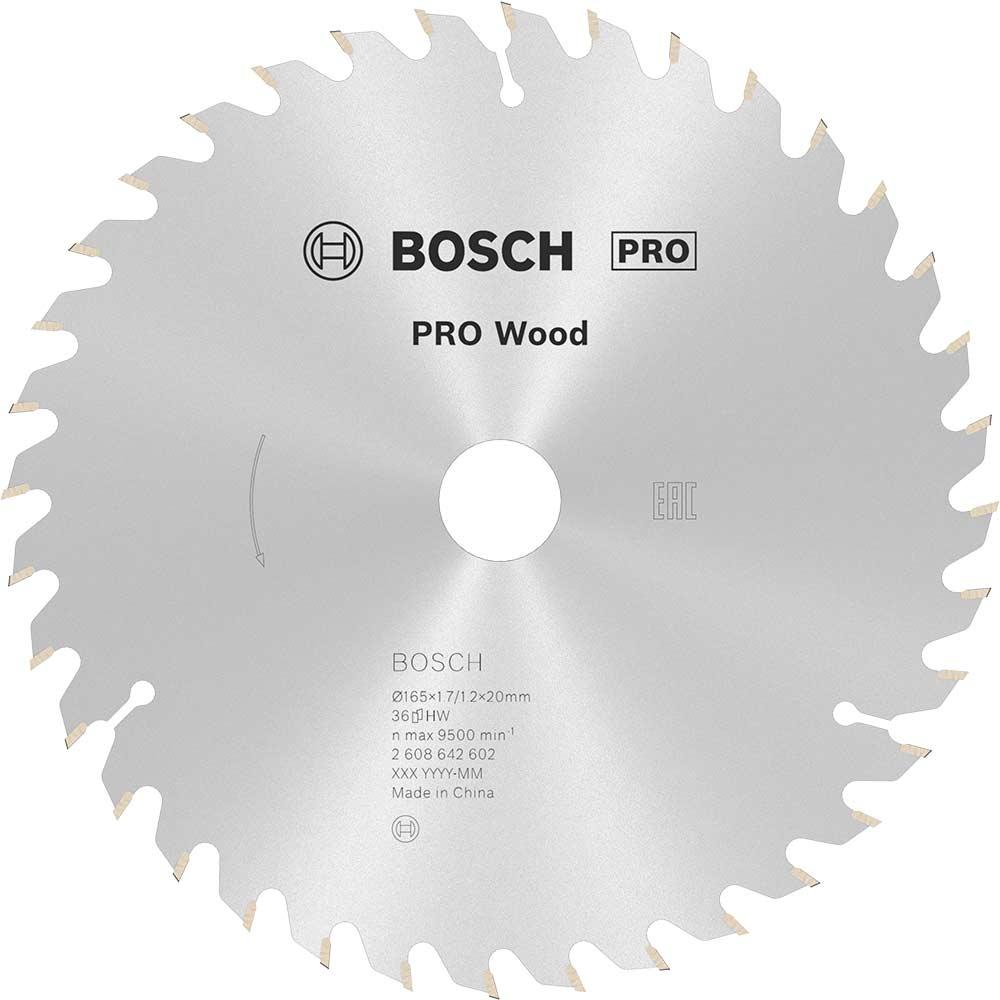 Bosch PRO Optiline Wood Cutting Saw Blade 165mm 36T 20mm