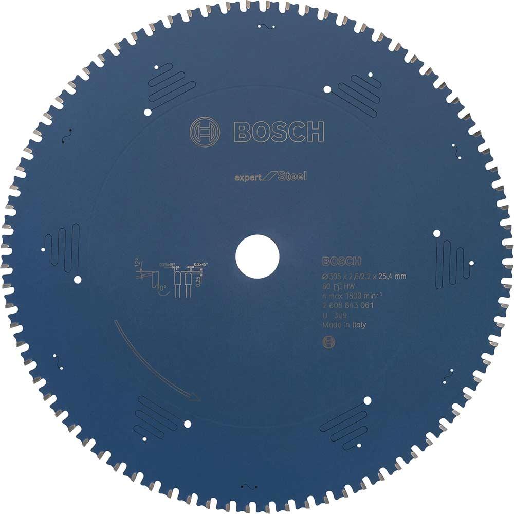 Bosch EXPERT Metal Steel Cutting Saw Blade 305mm 80T 25.4mm