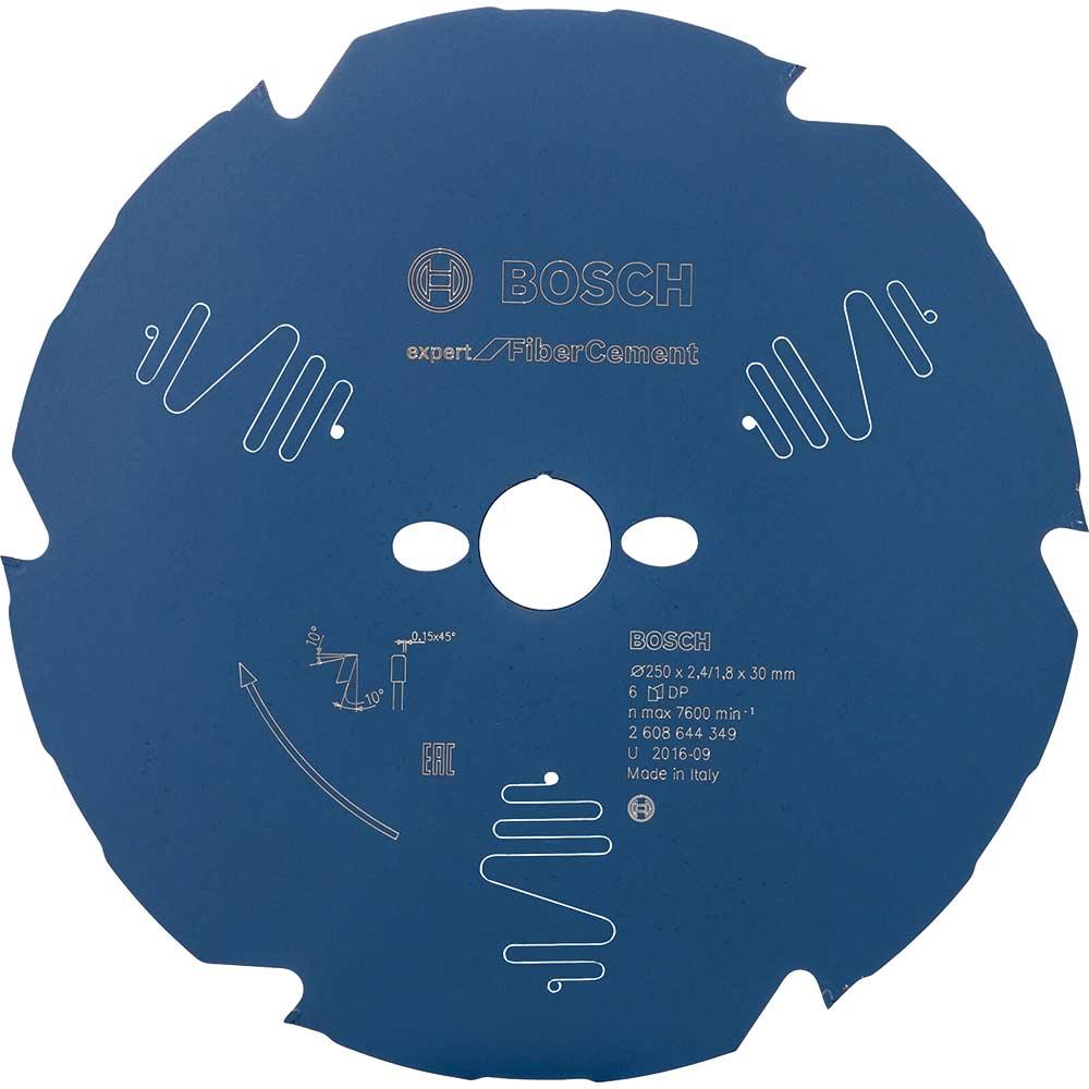Bosch EXPERT Fiber Cement Cutting Saw Blade 250mm 6T 30mm