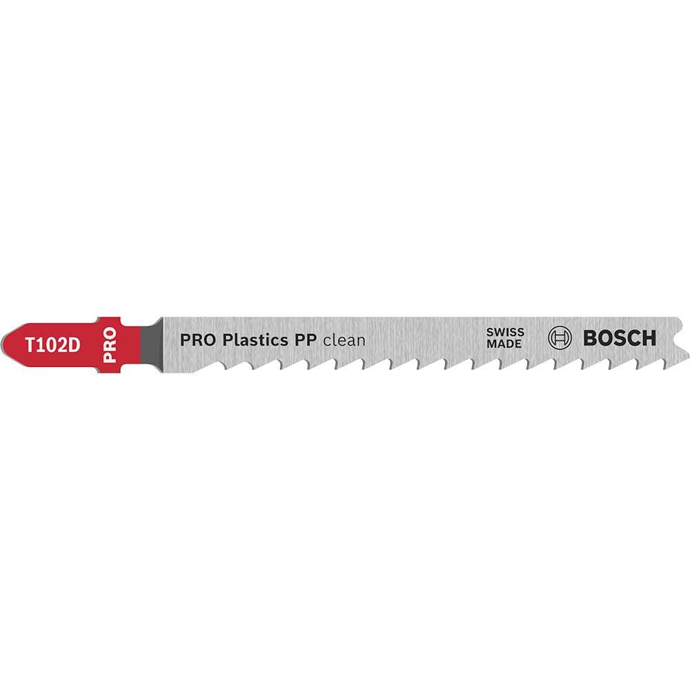Bosch PRO T102D Plastics PP Clean Cutting Jigsaw Blade Pack of 2