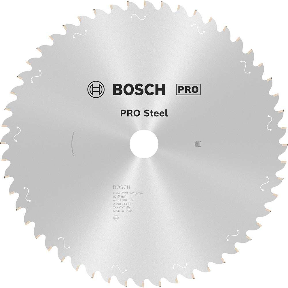 Bosch PRO Circular Saw Blade for Metal Cutting Chop Saws 254mm 52T 25.4mm