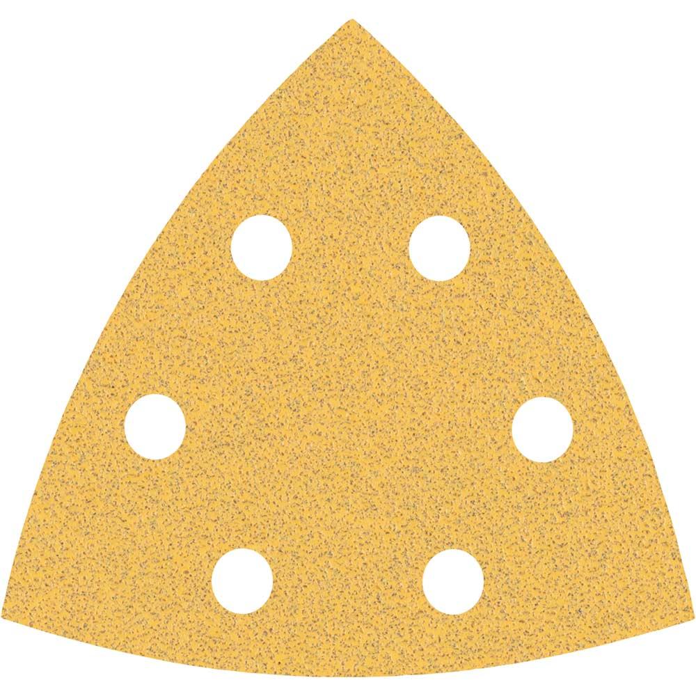 Bosch EXPERT C470 Punched Quick Fit Delta Sanding Sheets for Paint and Wood 93mm x 93mm 80g Pack of 5