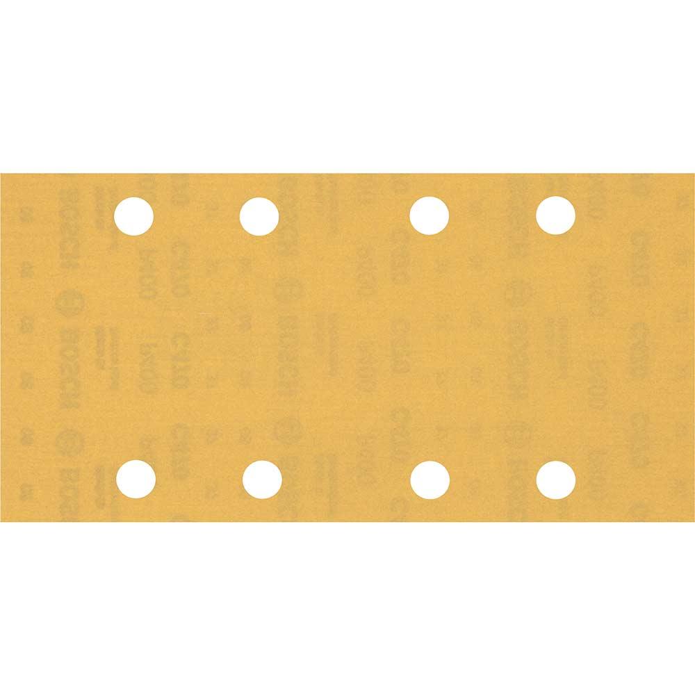Bosch EXPERT C470 Punched Hook and Loop Sanding Sheets 93mm x 186mm 400g Pack of 50