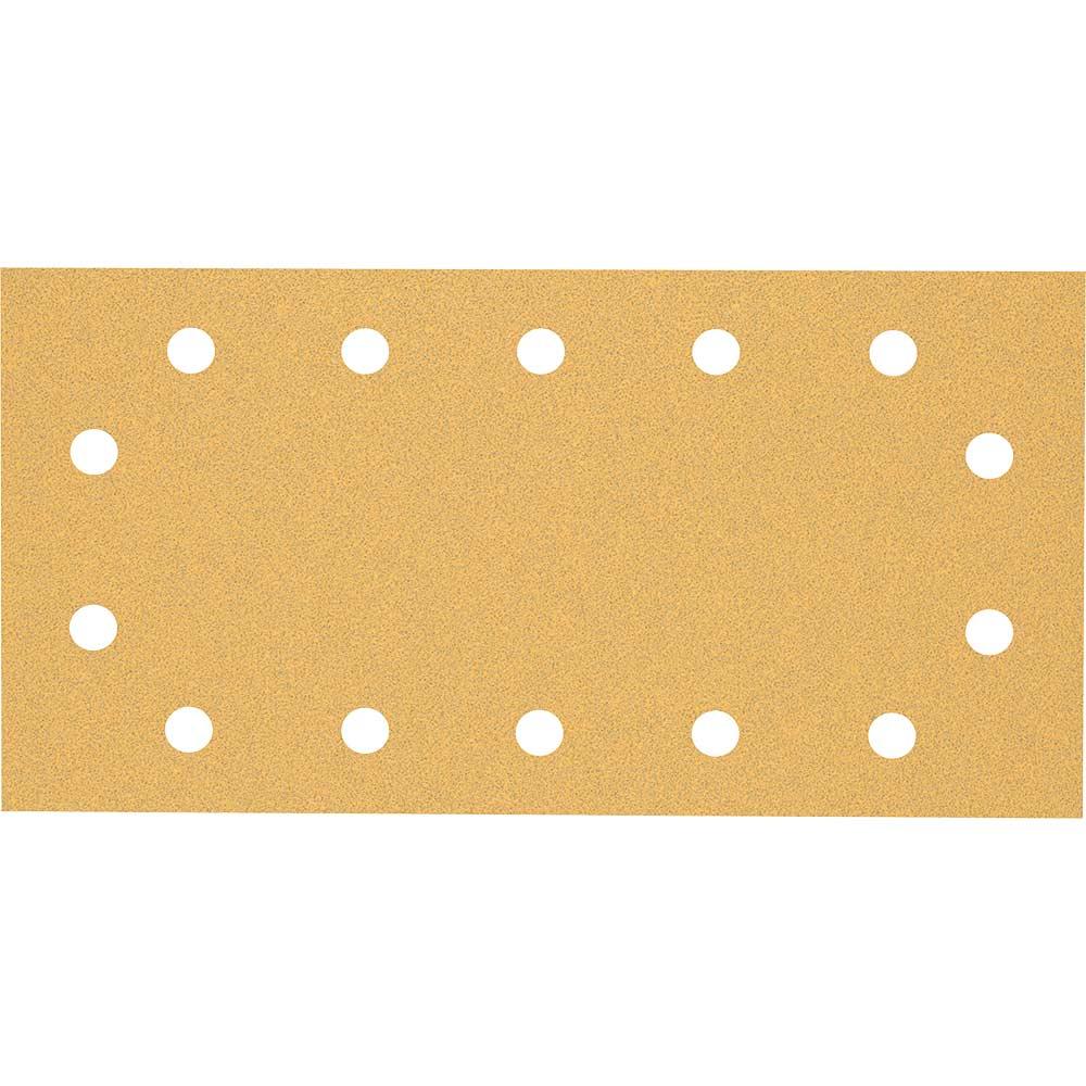 Bosch EXPERT C470 Punched Hook and Loop 1/2 Sanding Sheets 115mm x 230mm 80g Pack of 50