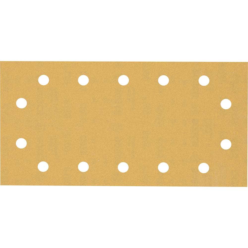 Bosch EXPERT C470 Punched Hook and Loop 1/2 Sanding Sheets 115mm x 230mm 180g Pack of 50