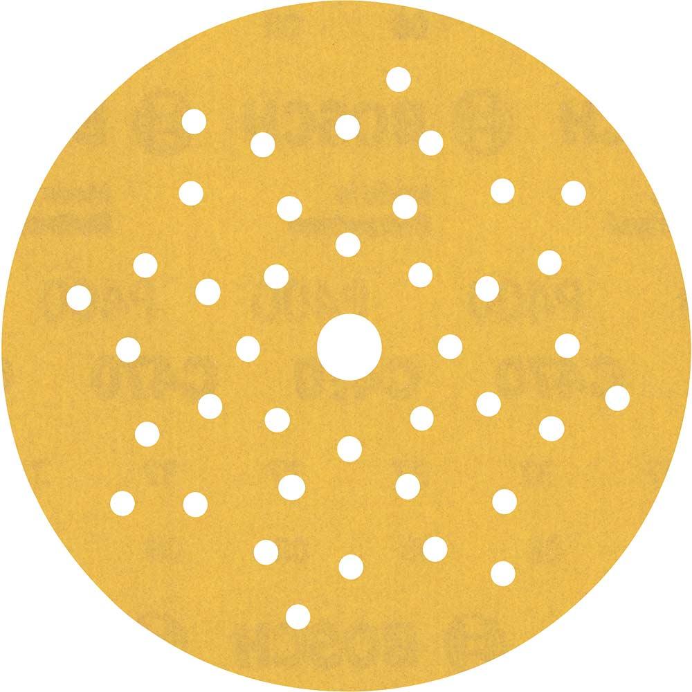 Bosch EXPERT C470 Hook and Loop Sandpaper for Random Orbital Sanders 125mm 125mm 400g Pack of 50