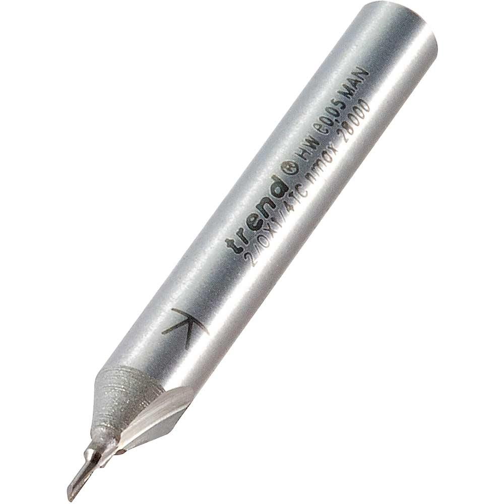 Trend Eccentric Single Flute Router Cutter 1mm 3mm 1/4"