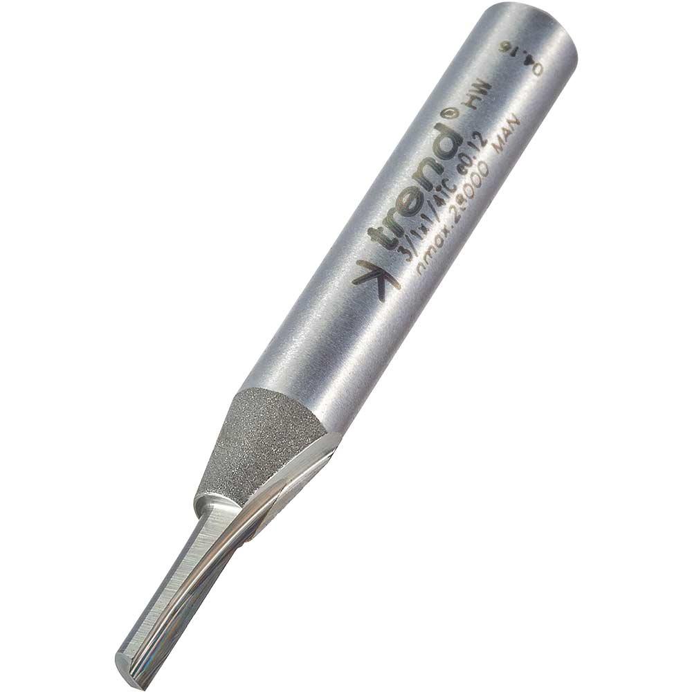 Trend Eccentric Single Flute Router Cutter 3mm 11mm 1/4"