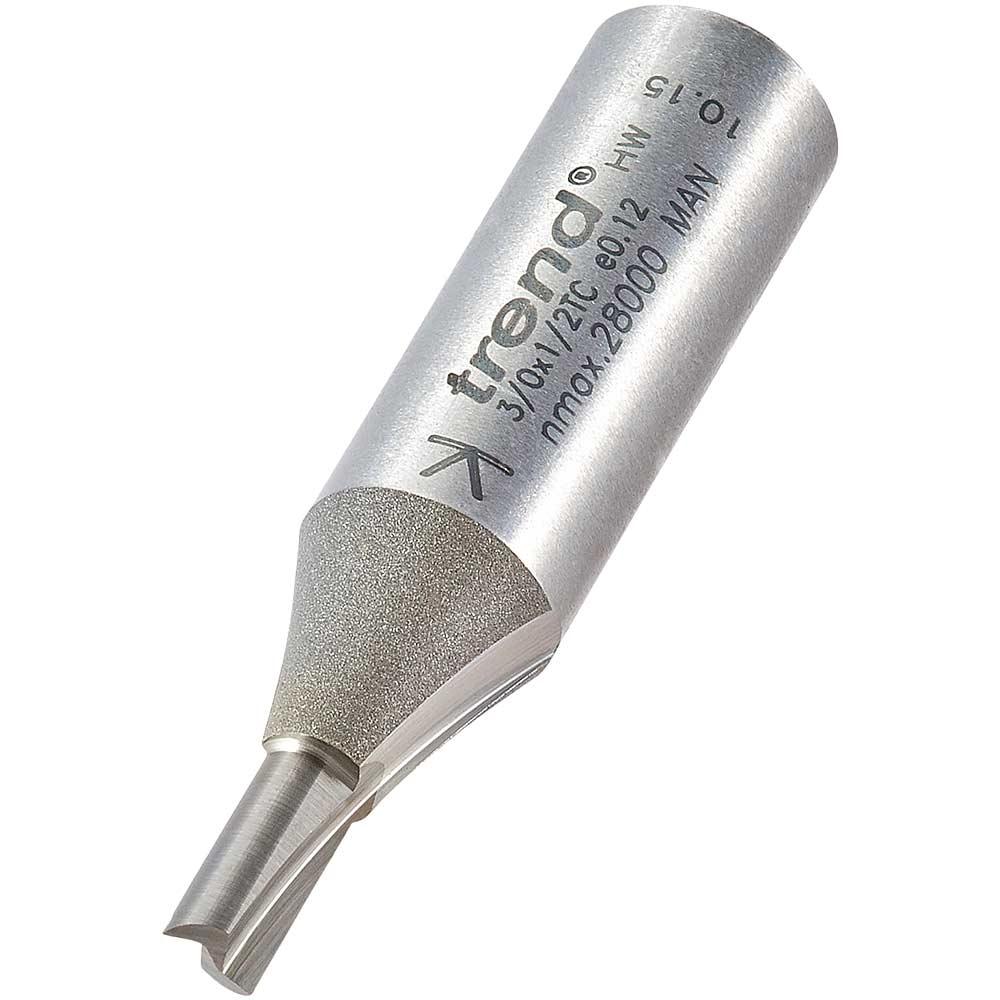 Trend Professional Two Flute Straight Router Cutter 4.7mm 11mm 1/2"